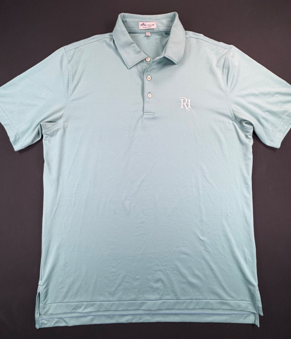 Peter Millar Summer Comfort RH Short Sleeve Polo Shirt (Men's L)